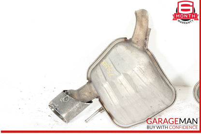 03-08 Mercedes R230 SL550 SL600 Rear Exhaust Mufflers Muffler Tip Tips Set of 2