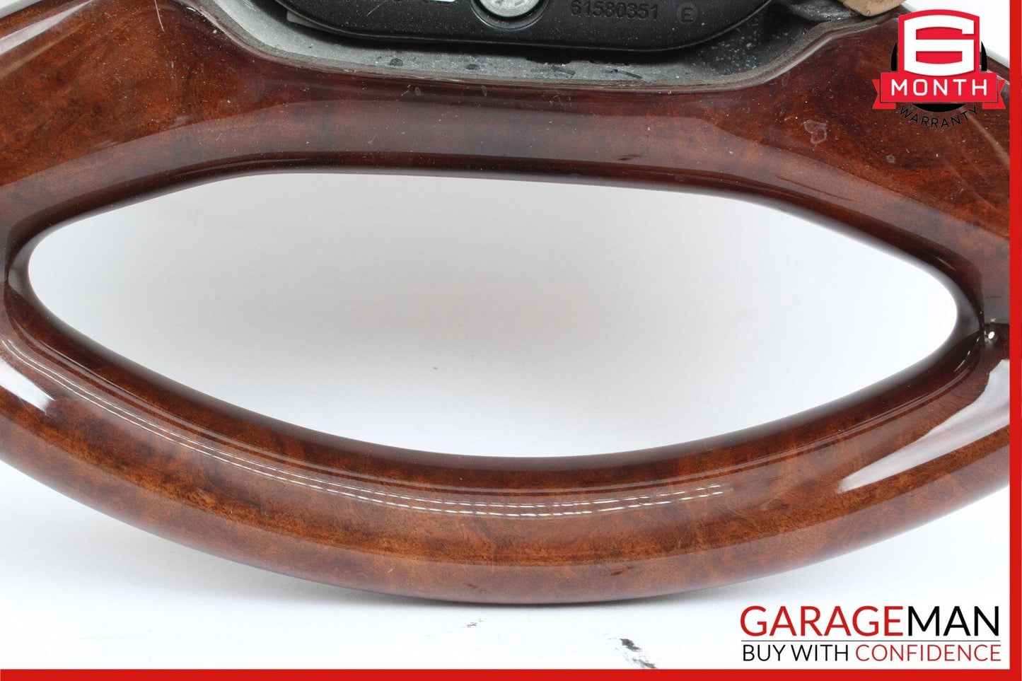 10-13 Mercedes W221 S550 S600 Steering Wheel w/ Paddle Shifters Black Wood OEM