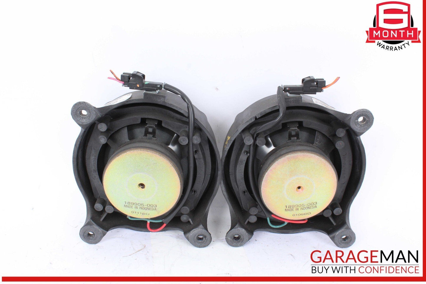 98-05 Mercedes W163 ML320 Rear Right & Left Side Door Audio Speakers Set OEM