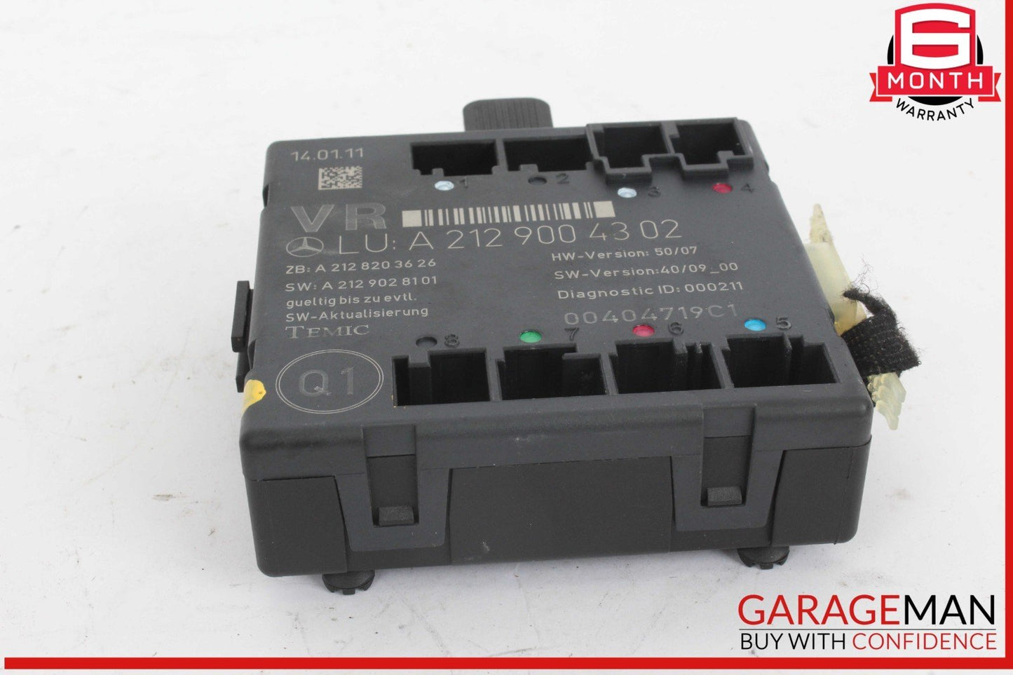 08-18 Mercedes W204 C300 E350 E400 Front Right Side Door Control Module Unit OEM
