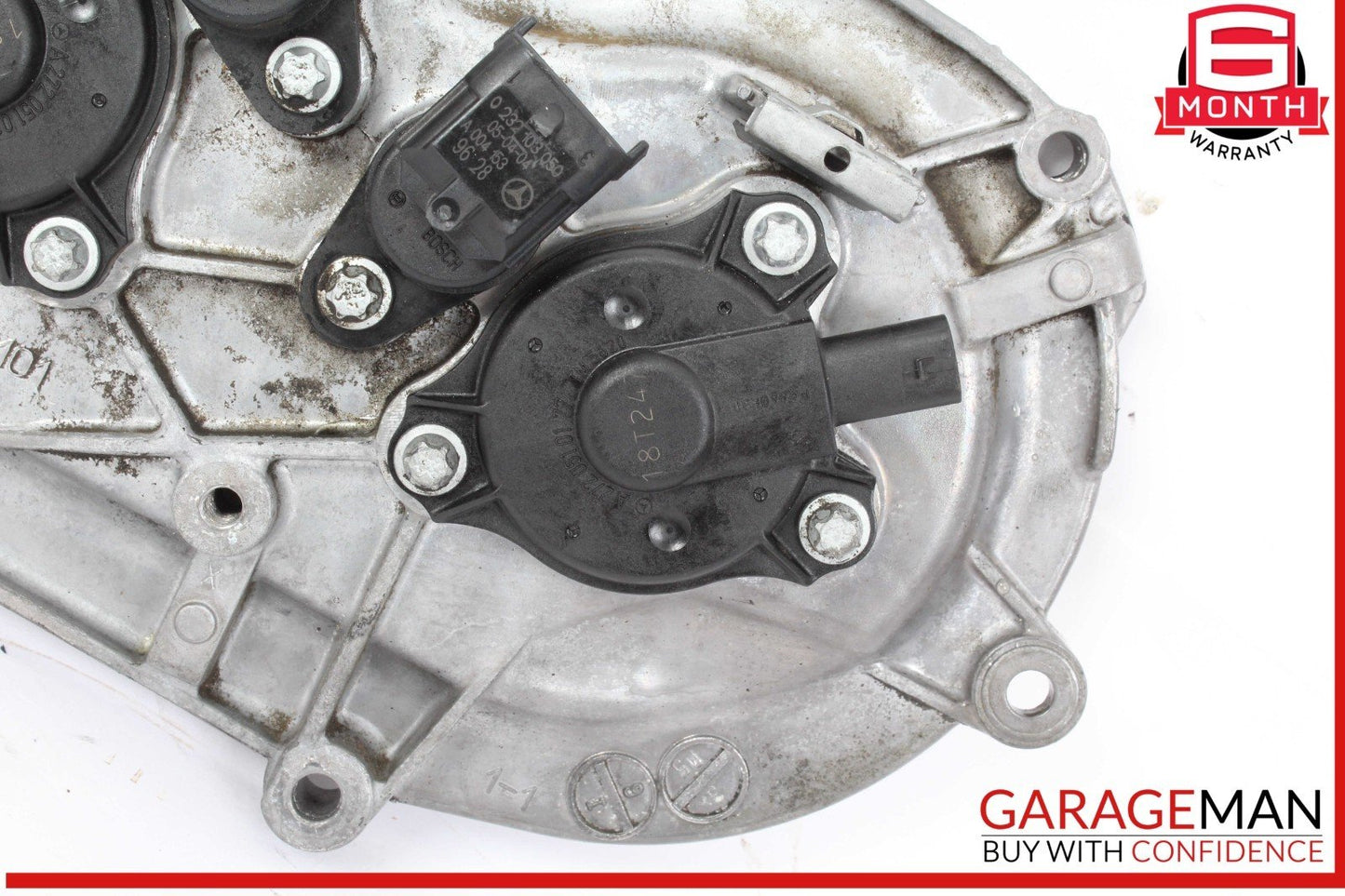 05-13 Mercedes W211 E350 ML350 Front Right Engine Timing Chain Cover Plate OEM