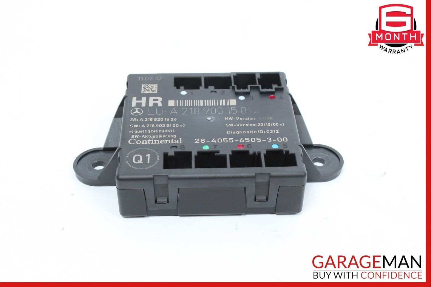 08-18 Mercedes W204 C250 Rear Right Side Door Control Module 2189001501 OEM