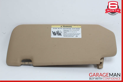 06-08 Mercedes W251 R350 Front Right Passenger Sun Visor Sun Shade Cover Brown