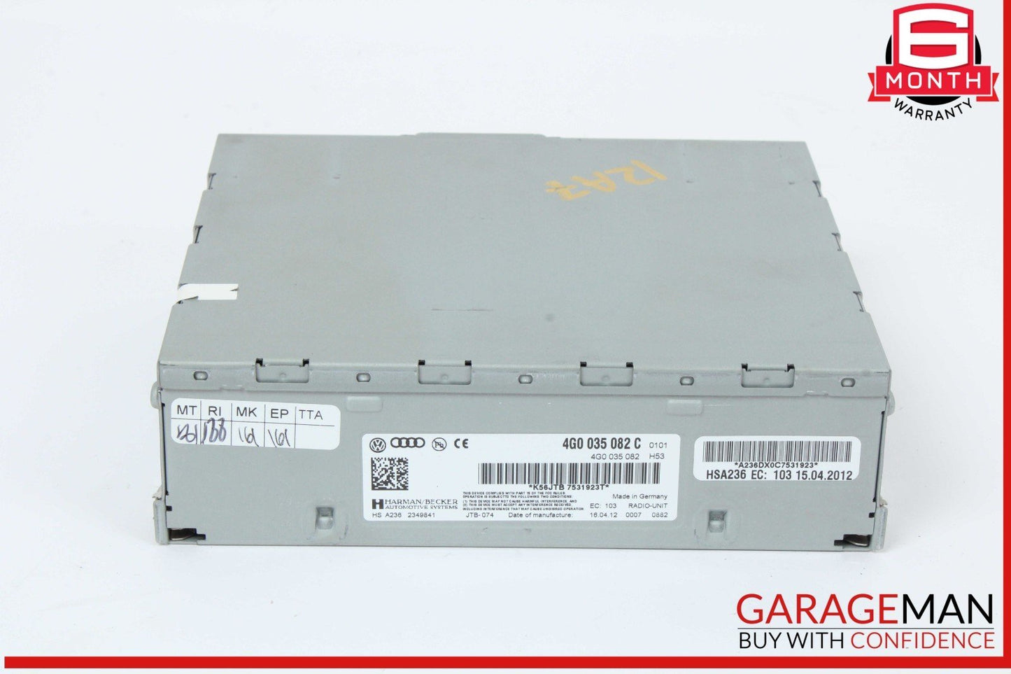 10-18 Audi A7 A6 S4 Audio Radio Satellite Stereo Receiver 4G0035082B OEM