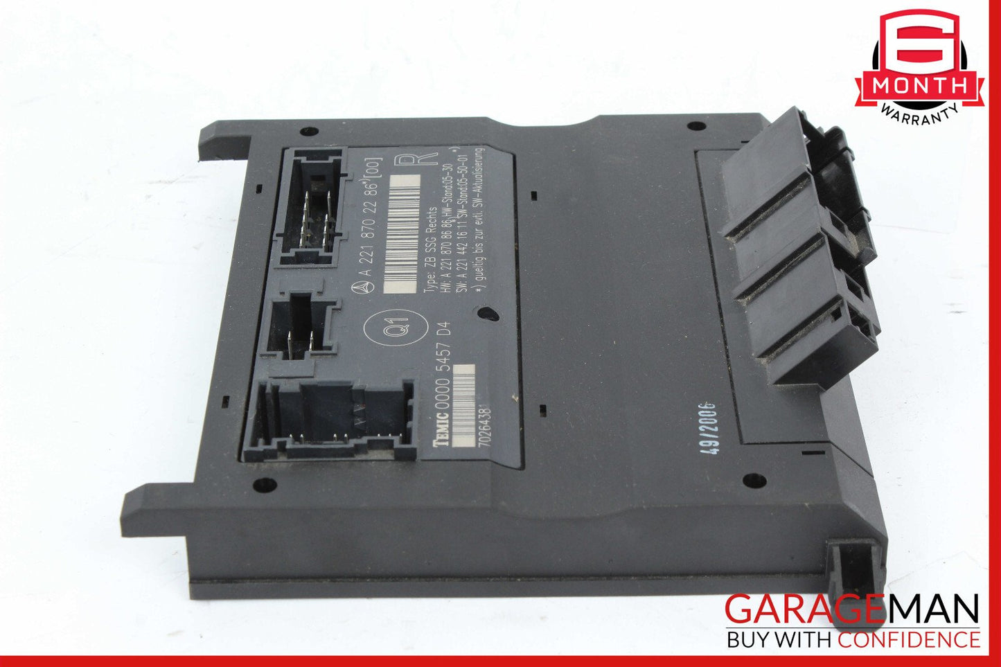 07-13 Mercedes W221 S350 S550 Front Right Side Under Seat Control Module Unit