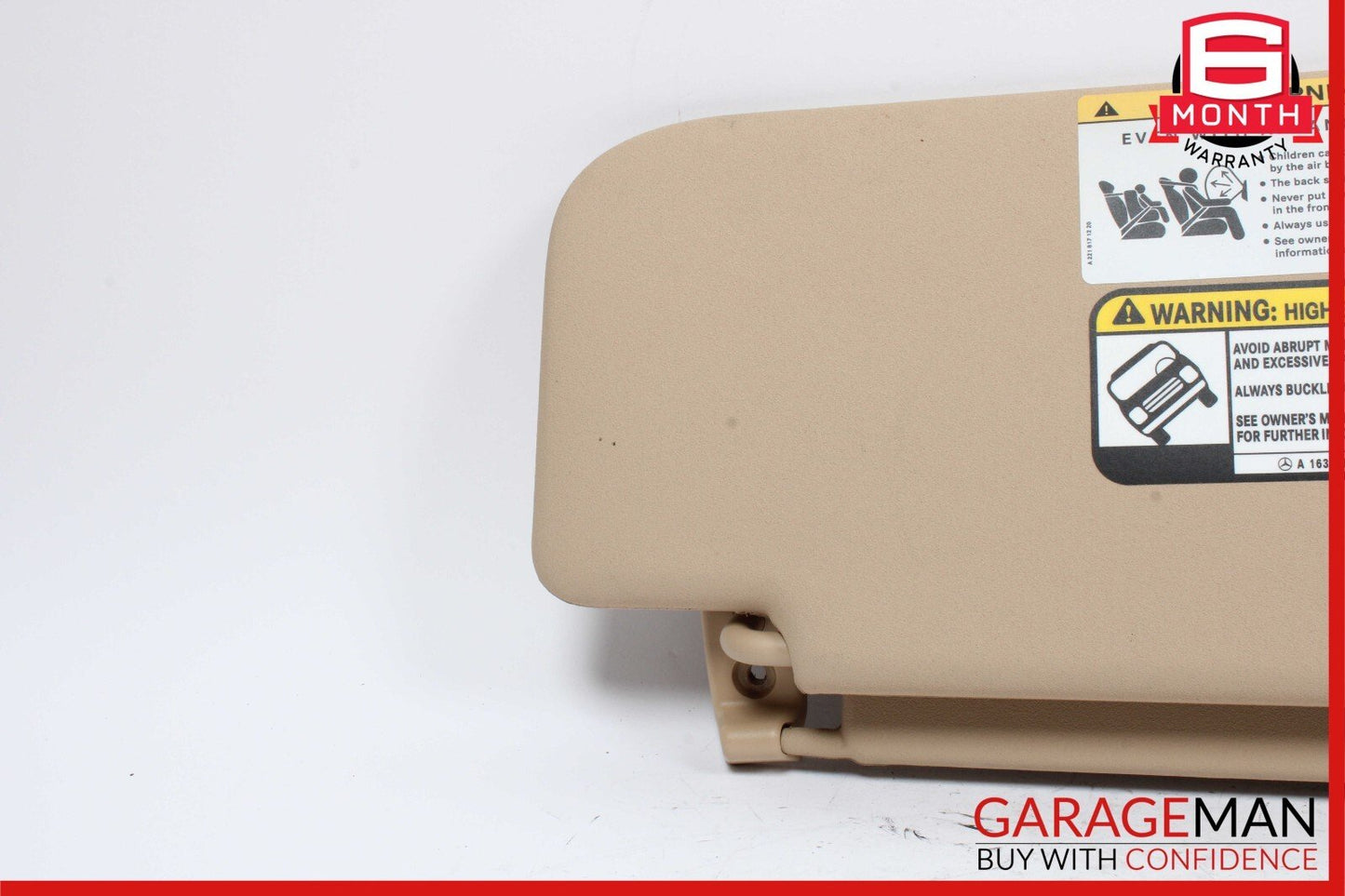 06-12 Mercedes X164 GL450 R500 Sunvisor Sun Visor Shade Cover Left Driver OEM