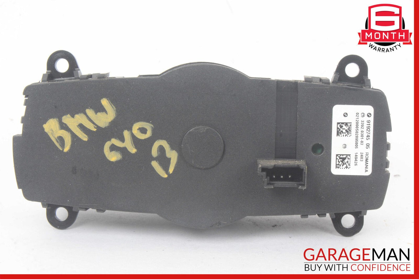 13-19 BMW 640i F06 Front Left Side Dash Headlight Lamp Switch Control OEM