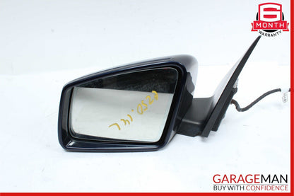 12-14 Mercedes W204 C250 C300 Front Left Side Mirror Door Rear View Blue OEM