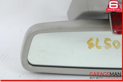 03-06 Mercedes R230 SL500 Interior Front Top Upper Rear View Mirror Gray OEM