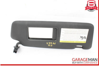 14-17 Audi SQ5 Front Right Passenger Side Sun Visor Sunvisor Black 8K0857552 OEM
