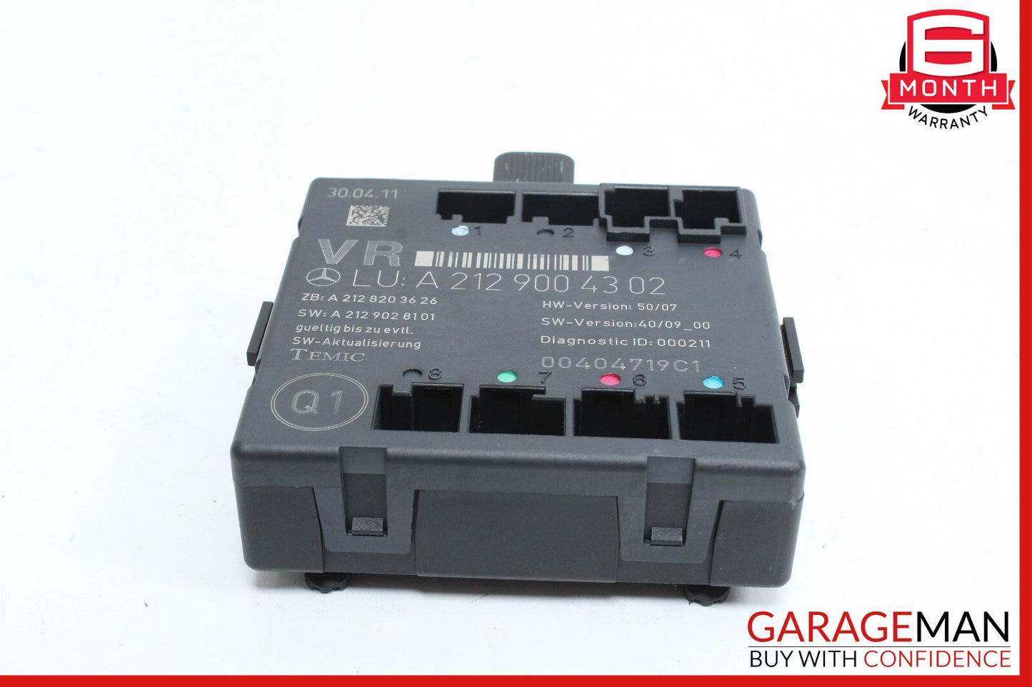08-18 Mercedes W212 E350 C300 E400 Front Right Side Door Control Module OEM