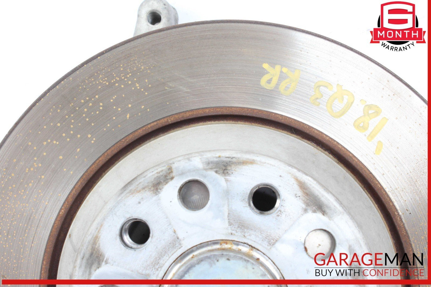 15-18 Audi Q3 Rear Right Side Spindle Knuckle Hub w/ Disc Rotor 3C0505436G OEM