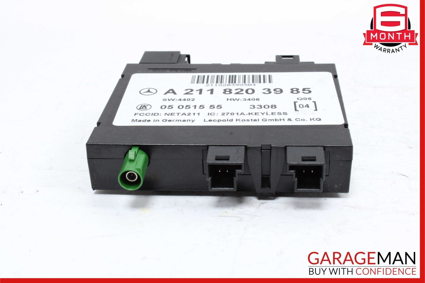 03-11 Mercedes W219 CLS500 E350 E63 AMG Keyless Go Entry Control Module Unit OEM