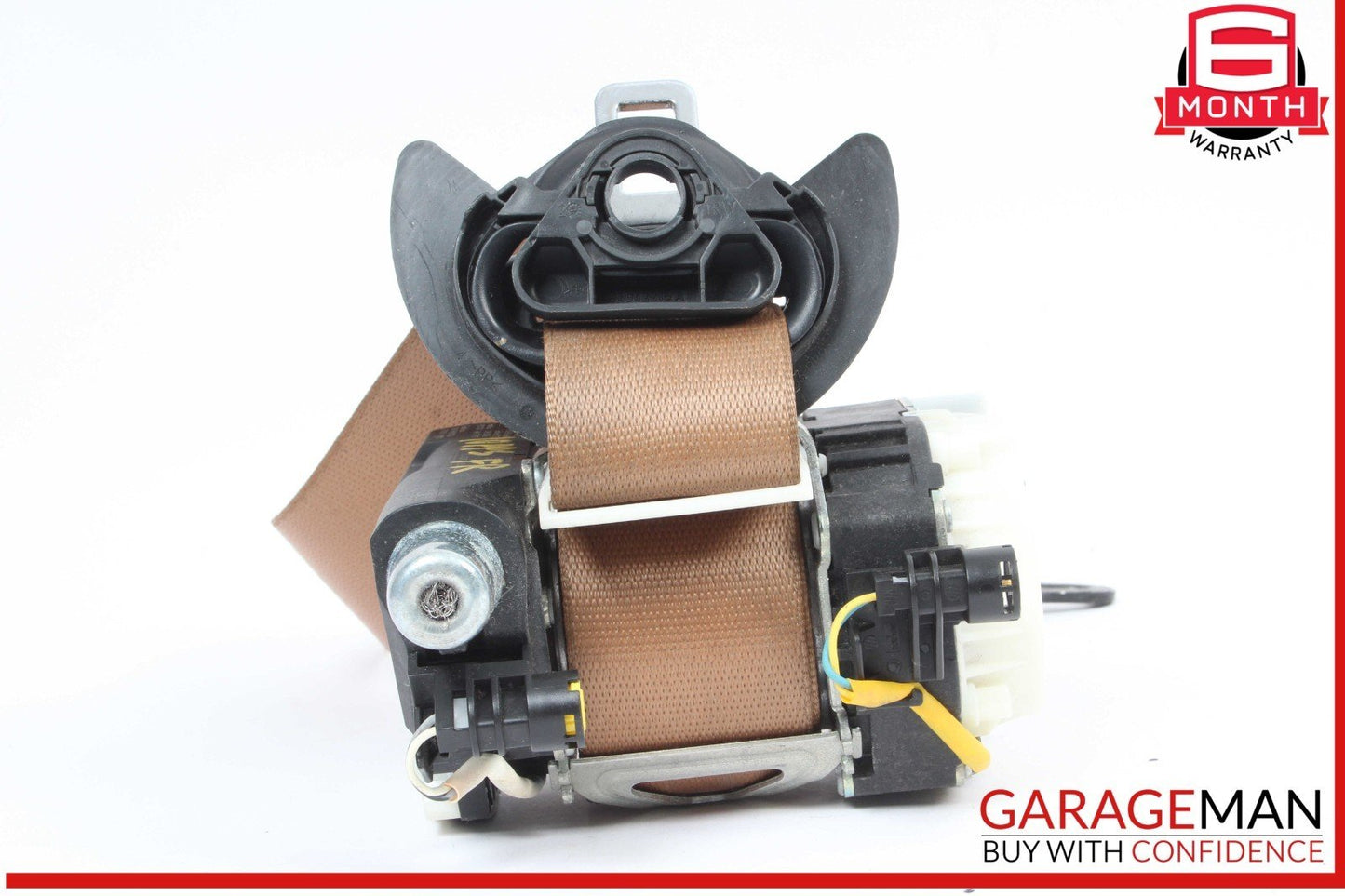 10-16 Porsche Panamera 970 Front Right Passenger Side Seat Belt Brown OEM