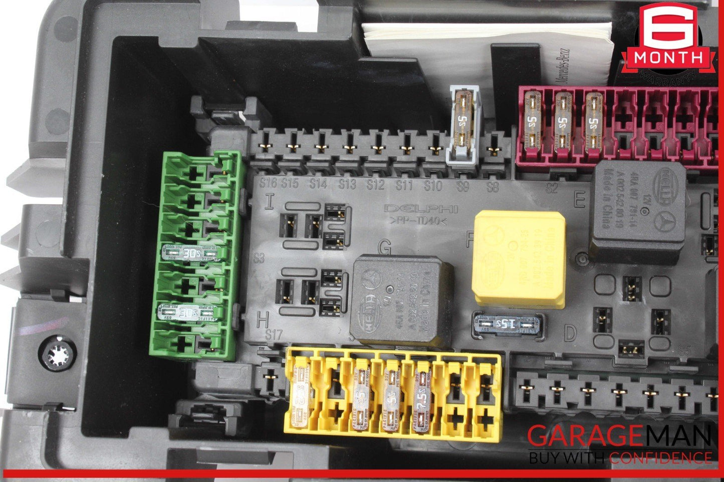 12-16 Mercedes X166 GL450 GL550 ML550 Rear Relay Fuse Box 1669063901 OEM