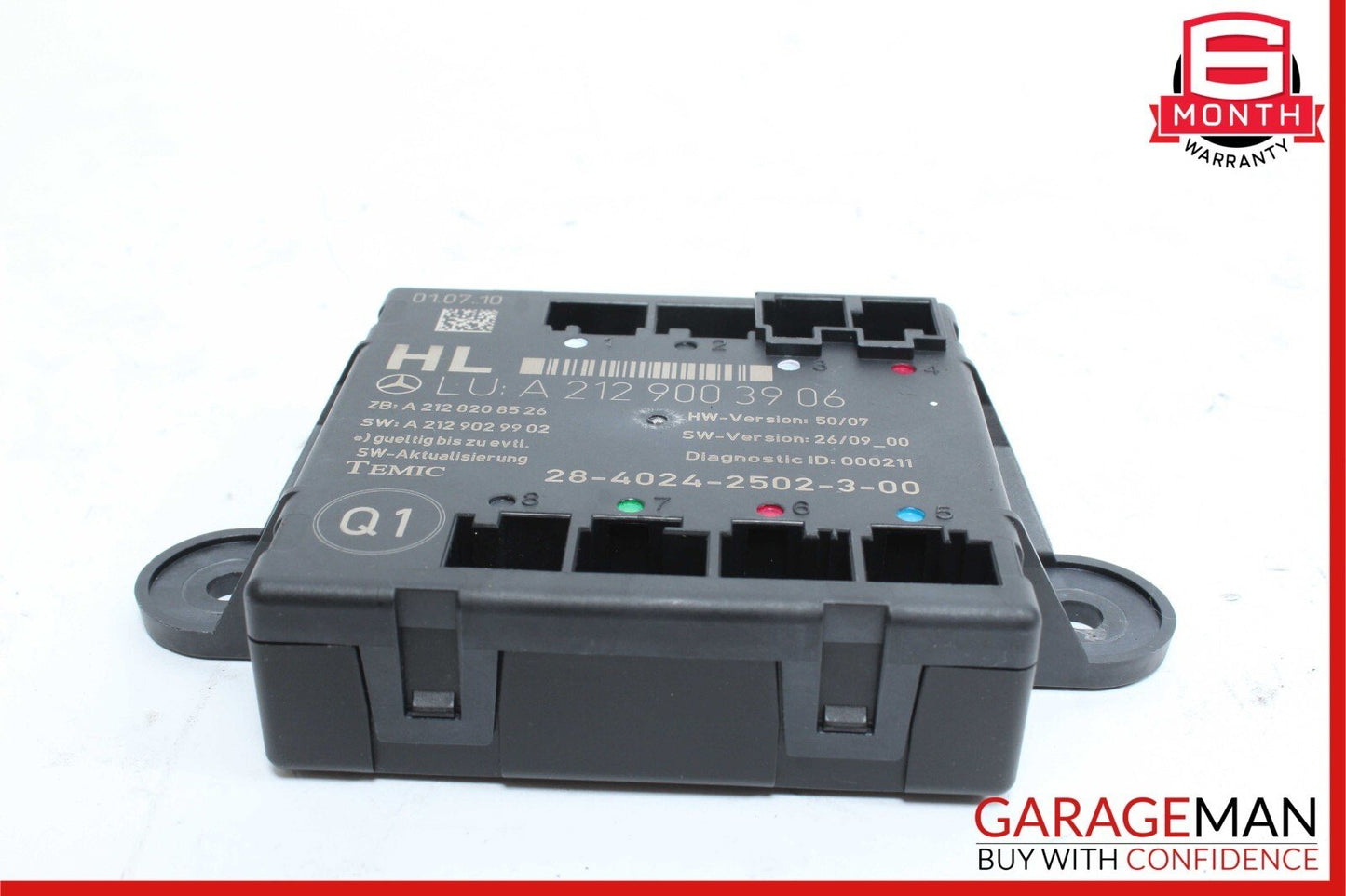 08-18 Mercedes C250 E350 GLK350 CLS550 Rear Left Side Door Control Module Unit