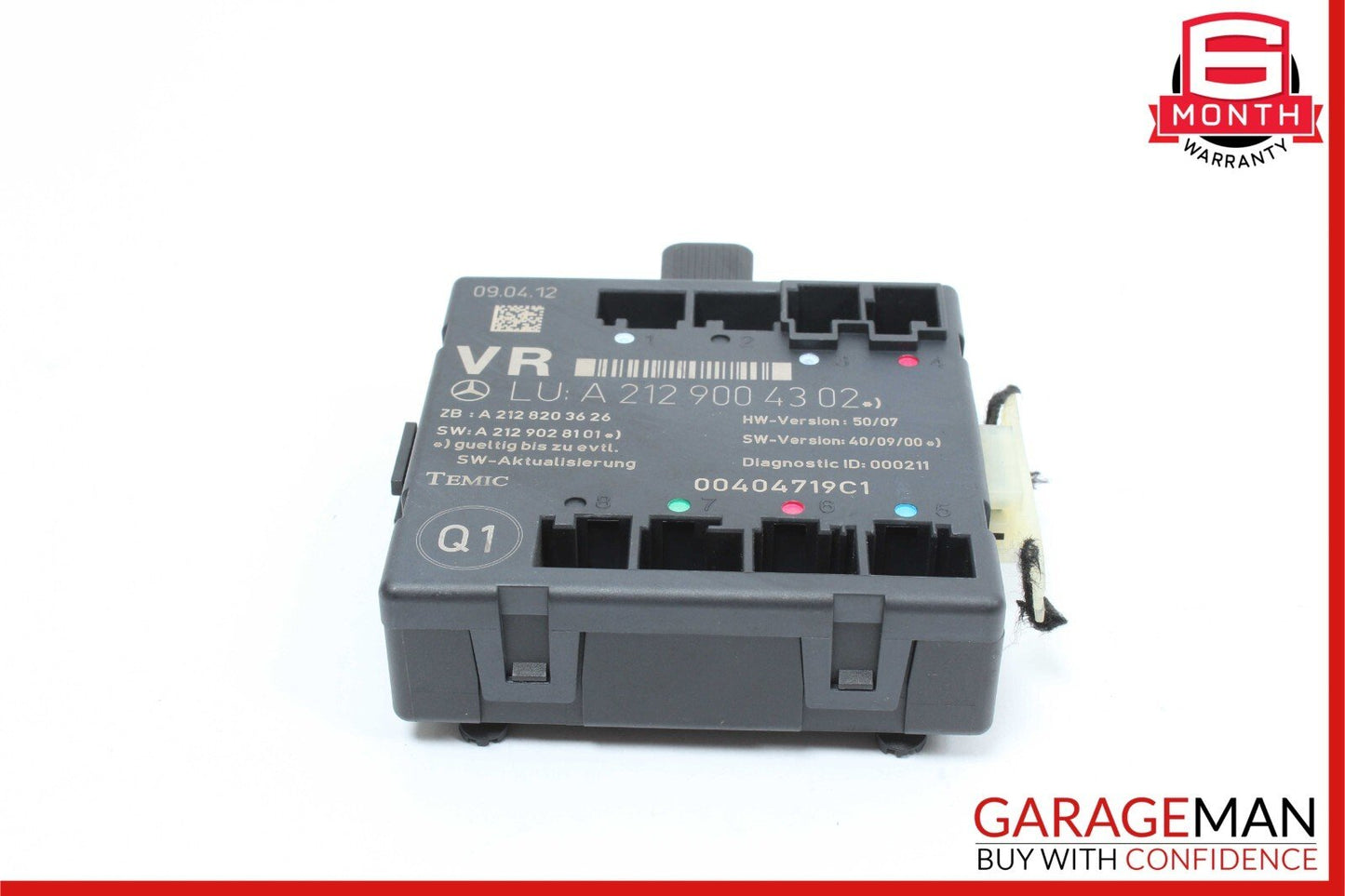 08-18 Mercedes W212 E350 C300 E400 Front Right Side Door Control Module OEM