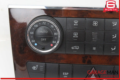 06-13 Mercedes W164 ML350 GL450 A/C AC Heater Climate Control Switch Trim OEM