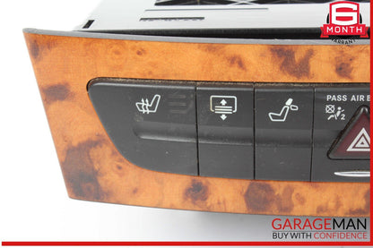 03-09 Mercedes W211 E350 E500 Hazard Switch Control Panel 2116800552 OEM
