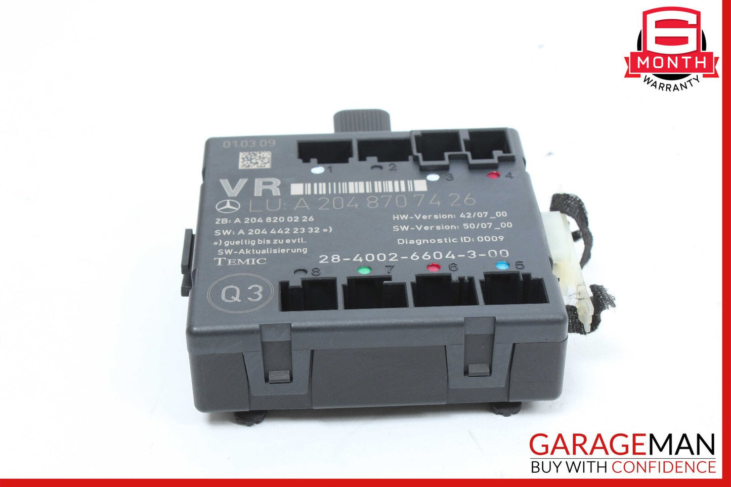 08-18 Mercedes W204 C300 C250 E400 Front Right Side Door Control Module OEM
