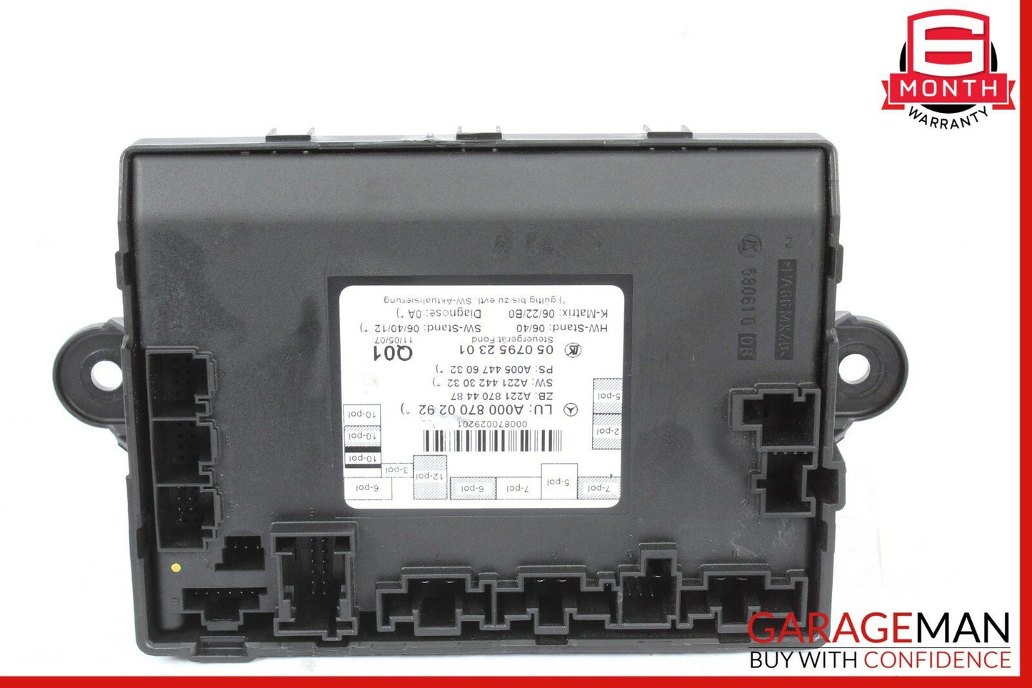 07-13 Mercedes W221 S600 S63 AMG Rear Right / Left Side Door Control Module Unit