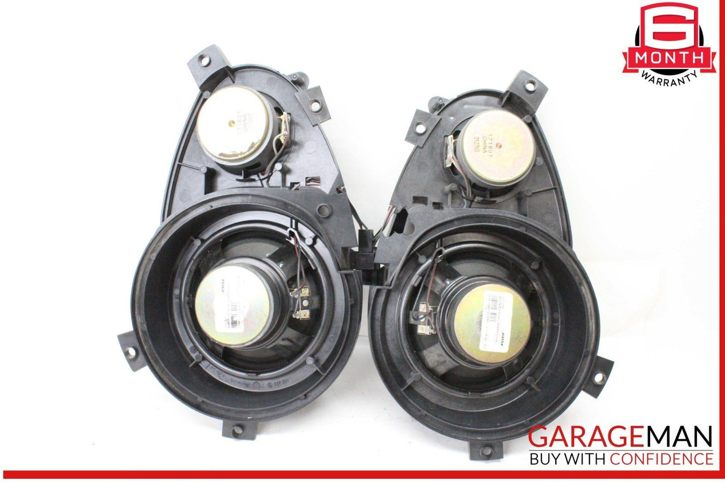 03-08 Mercedes R230 SL500 Left & Right Side Door Audio Speakers Set Bose OEM