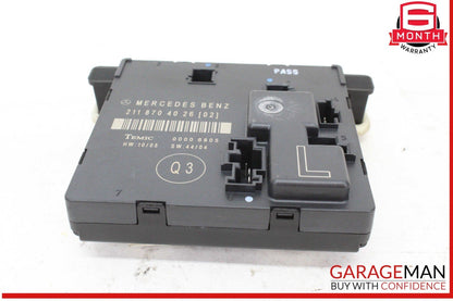 03-09 Mercedes W211 E320 CDI E500 Rear Left Driver Side Door Control Module OEM