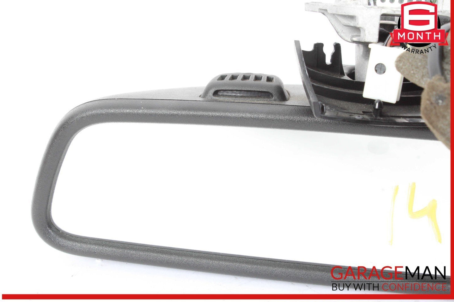 08-14 Mercedes W204 C250 C300 C63 AMG Top Upper Rear View Mirror Black OEM