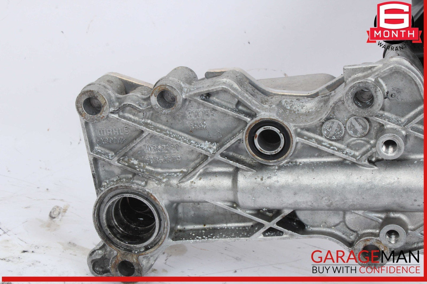 13-15 Mercedes X204 GLK250 Oil Filter Housing Assembly w/ Radiator Bracket OEM