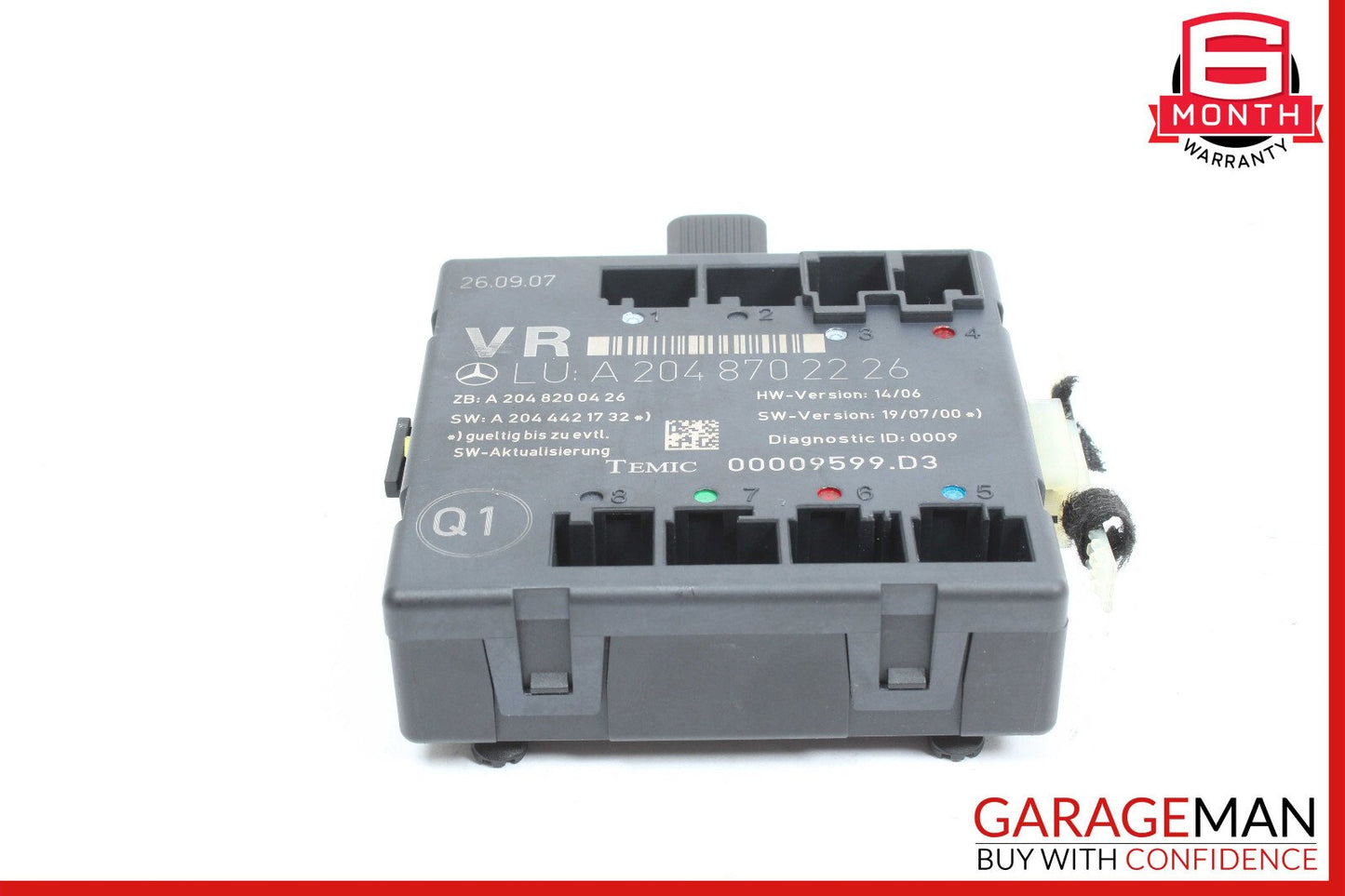 08-18 Mercedes W204 C300 C250 E400 Front Right Side Door Control Module OEM