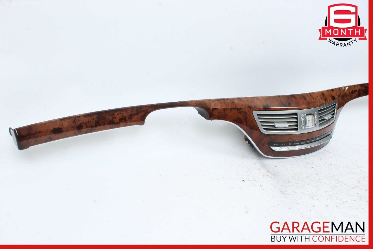07-14 Mercedes S550 CL600 Center Dash Heater Switch Control Panel Assembly Wood