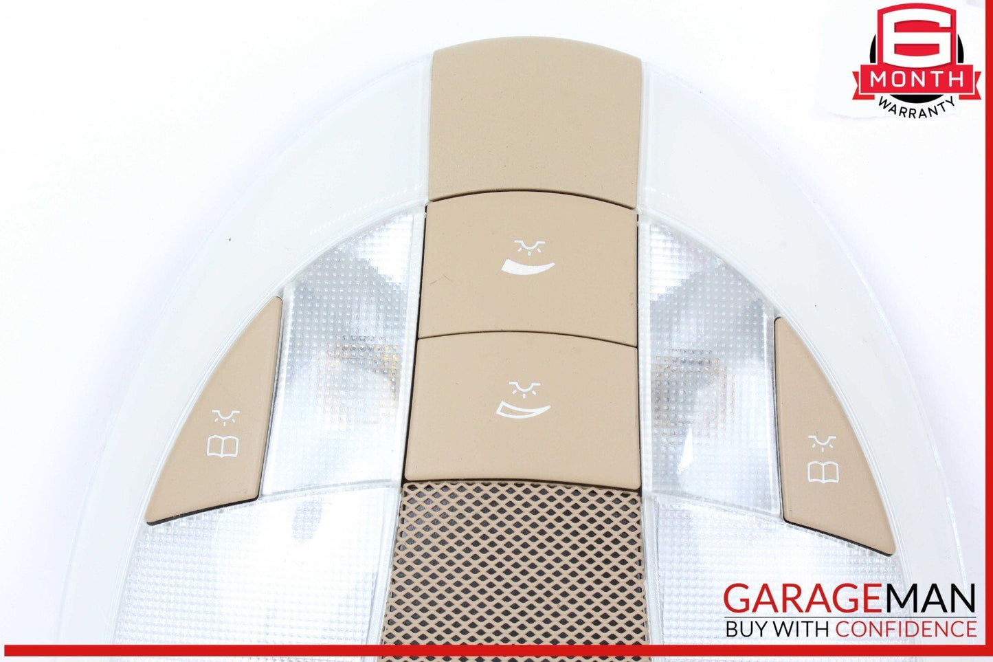 03-11 Mercedes W219 CLS500 E350 Rear Overhead Dome Light Beige 2118207501 OEM