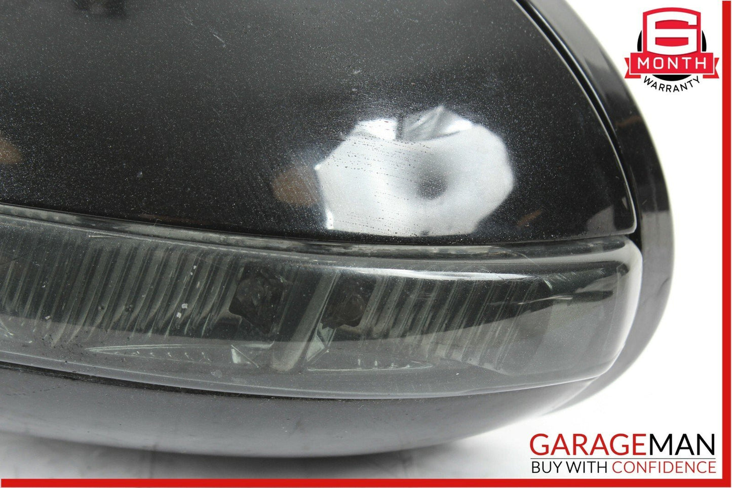 06-08 Mercedes W219 CLS500 Front Left Driver Side Door Mirror Rear View Black