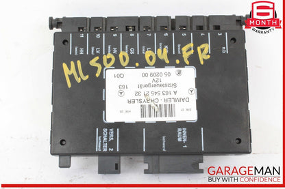 98-05 Mercedes W163 ML500 ML320 ML55 AMG Front Right / Left Seat Control Module