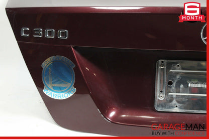 08-14 Mercedes W204 C300 C63 AMG Rear Trunk Lid Deck Shell Panel Red OEM