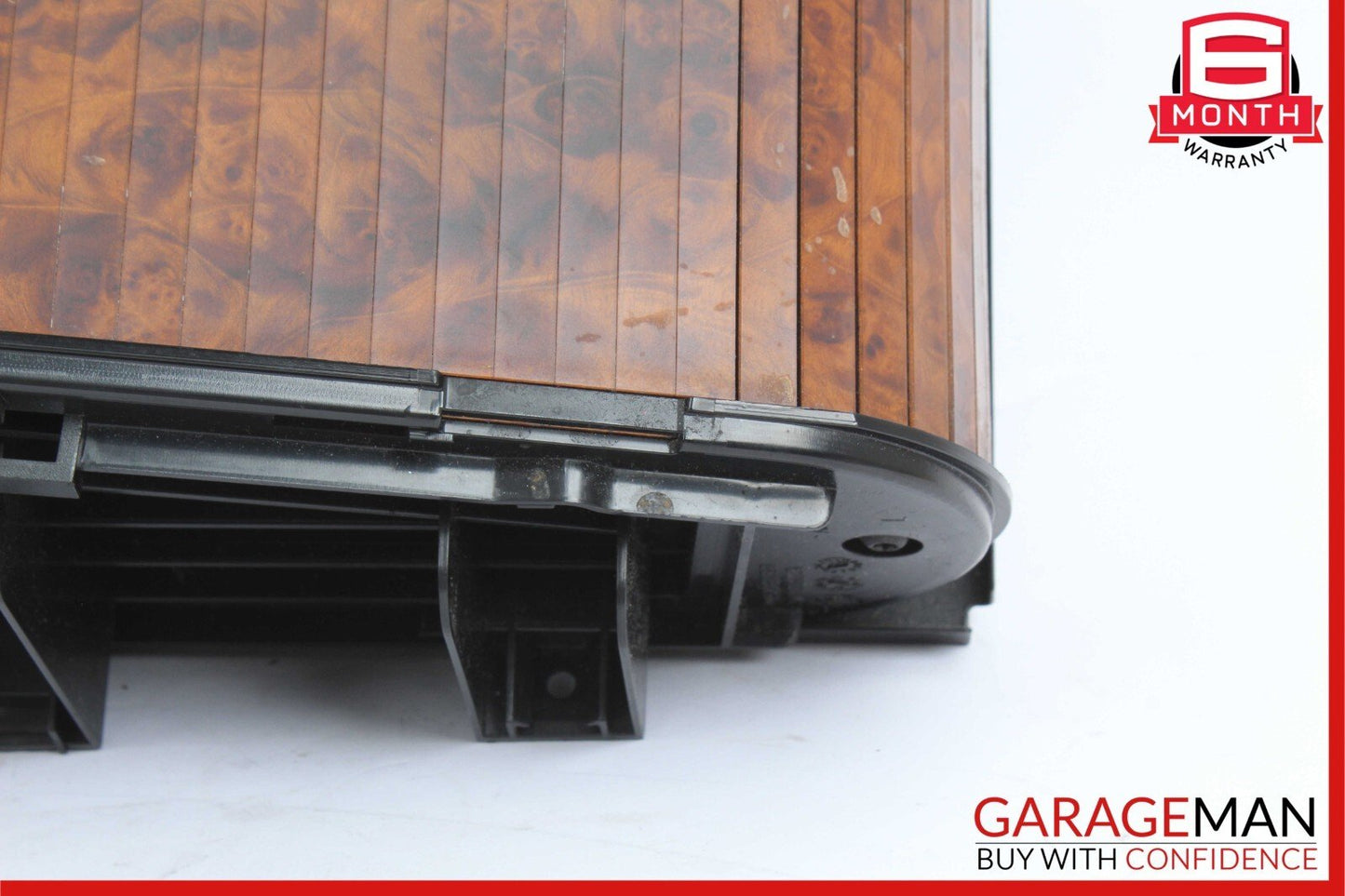 06-11 Mercedes W219 CLS350 Rear Center Console Storage Armrest Compartment Wood