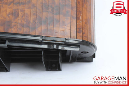 06-11 Mercedes W219 CLS350 Rear Center Console Storage Armrest Compartment Wood