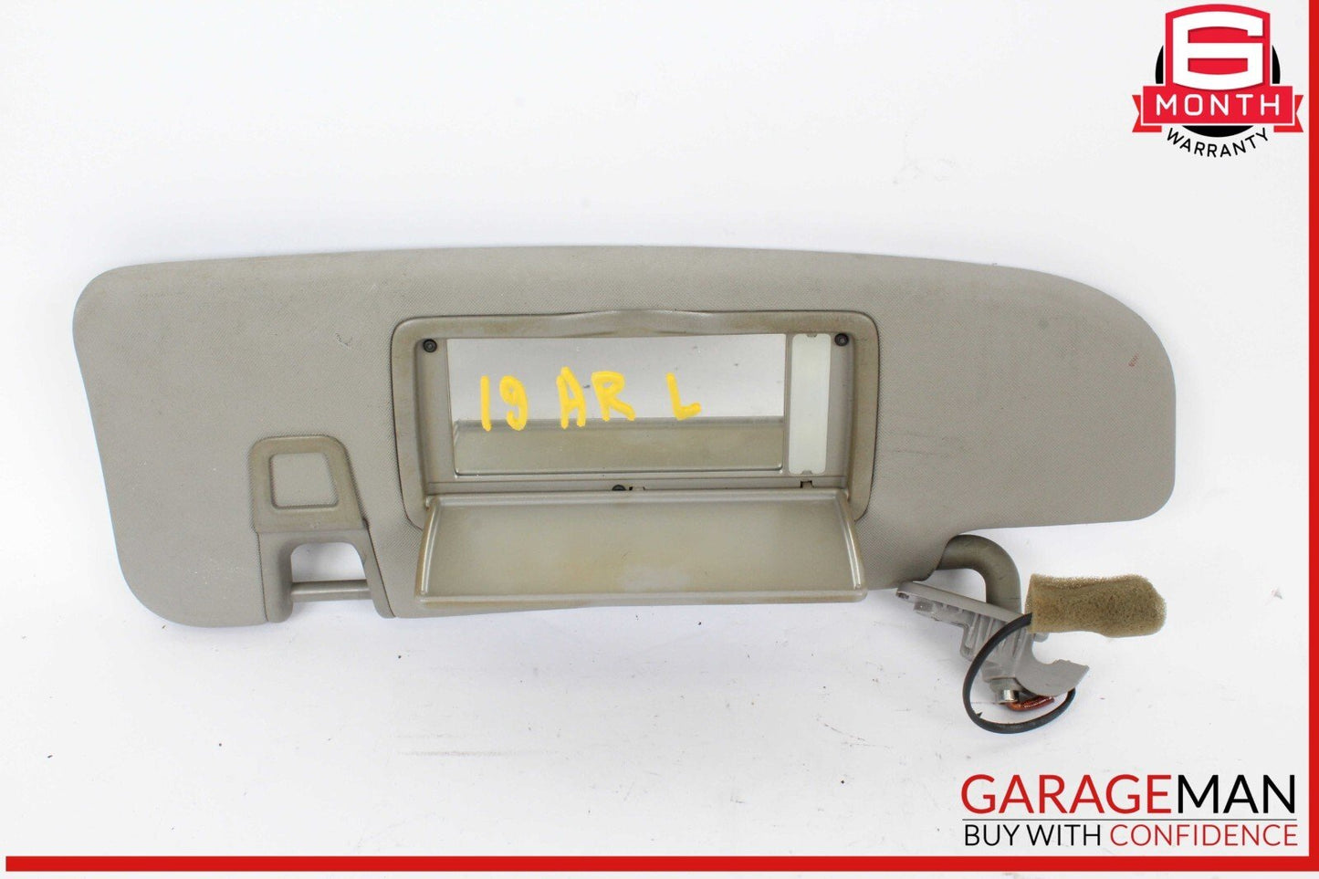 17-22 Alfa Romeo Giulia Front Left Driver Side Sun Visor Sunvisor Gray OEM