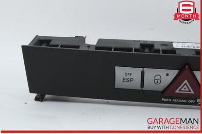 05-08 Mercedes R171 SLK280 SLK350 Door Lock Dash Hazard Light Control Panel OEM