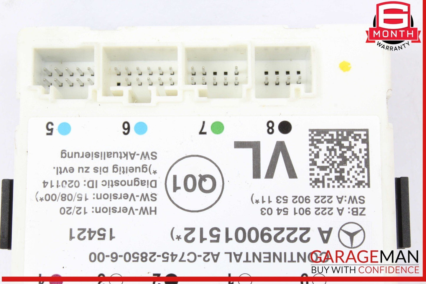 15-23 Mercedes W205 C300 C400 GLC300 Front Left Side Door Control Module Unit