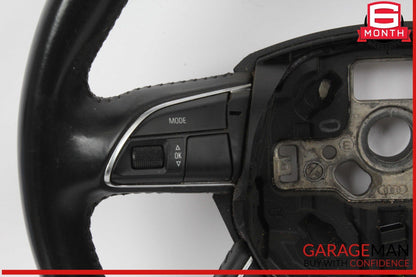 13-16 Audi A4 Front Left Driver Side Steering Wheel Black 4L0419091AC OEM
