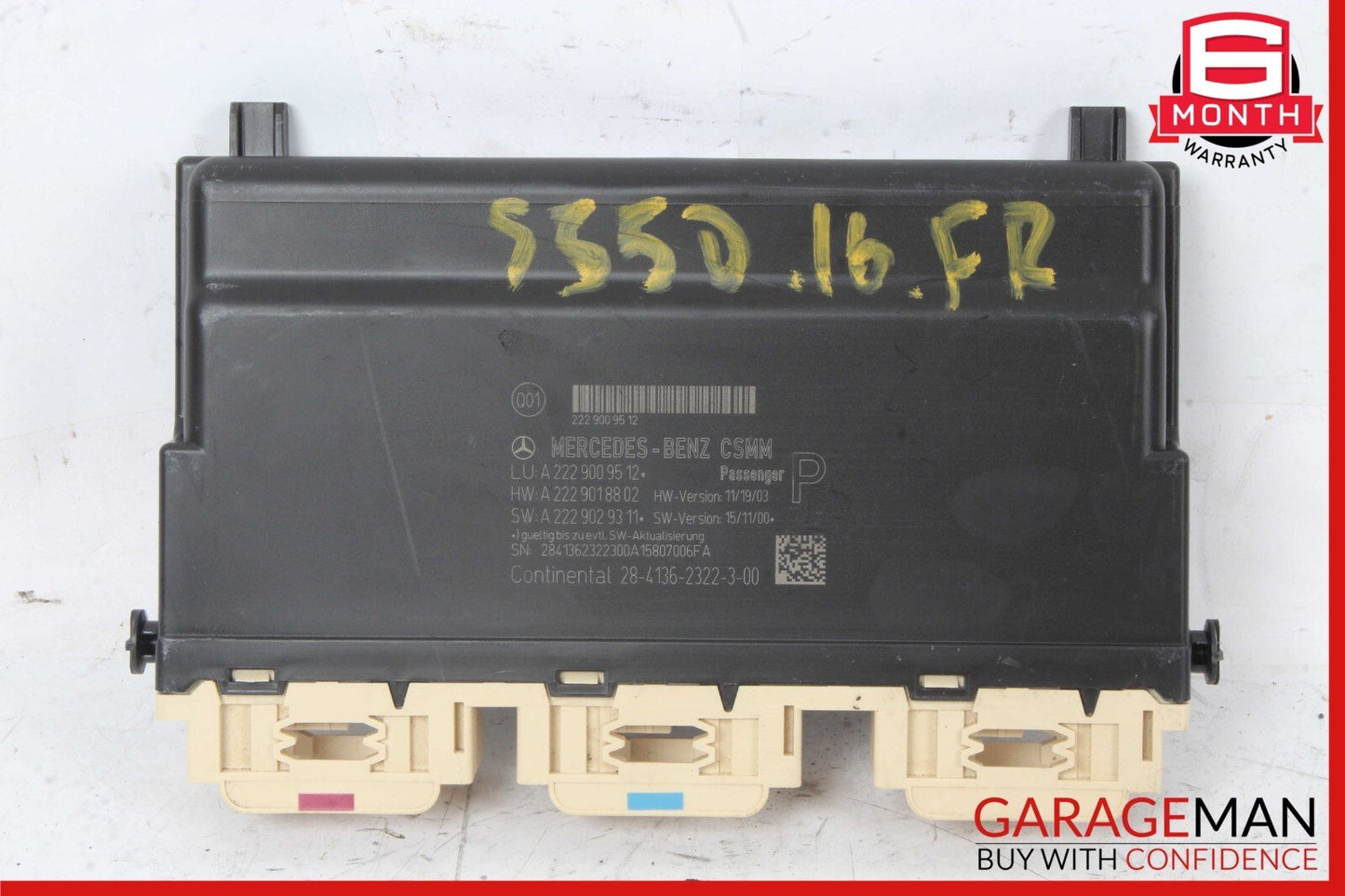 14-17 Mercedes W222 S550 S600 S63 AMG Front Right Side Seat Control Module OEM