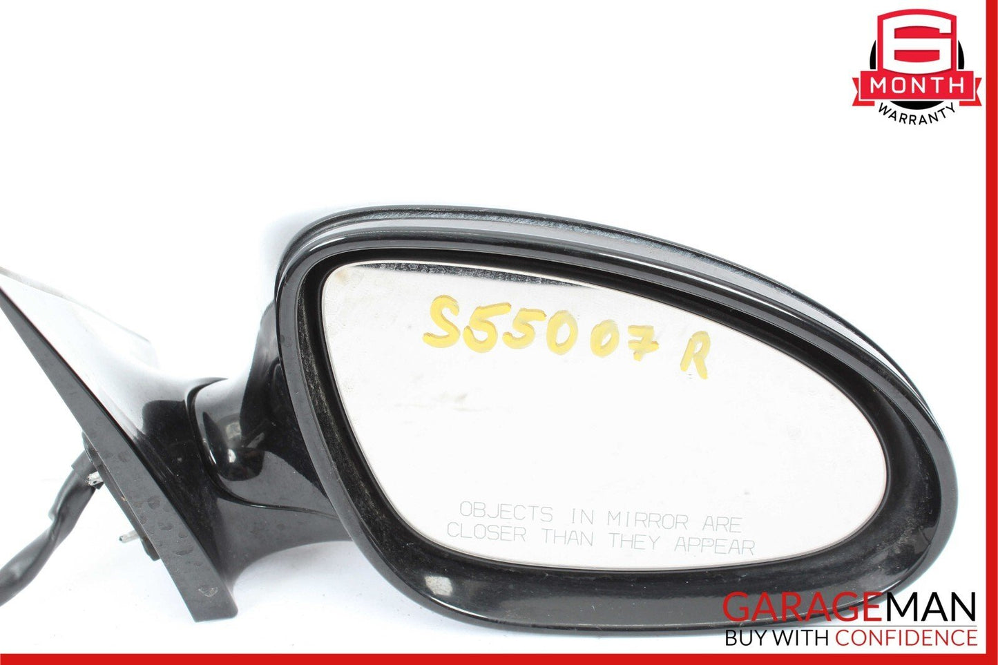 07-09 Mercedes W221 S550 Front Right Side Mirror Door Rear View Black OEM