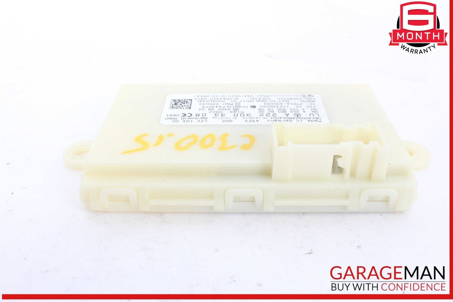 14-19 Mercedes W205 C300 S600 GLC350 S550 Keyless Go Entry Control Module OEM