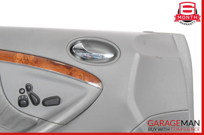 06-09 Mercedes W209 CLK550 Front Left Driver Side Interior Door Panel Gray OEM