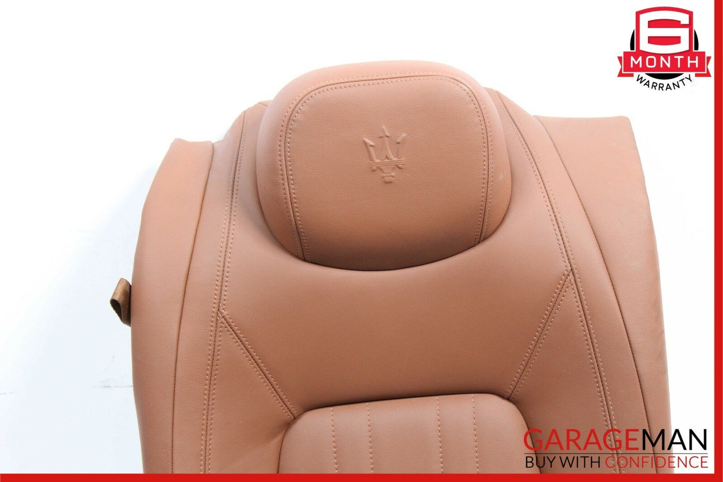 14-17 Maserati Ghibli Rear Right Top Upper Seat Cushion Leather Brown