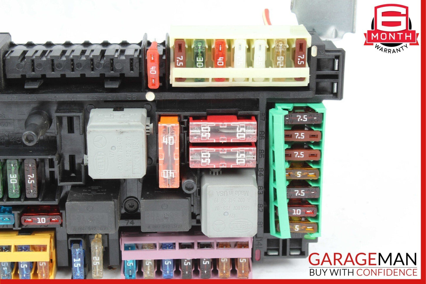 10-11 Mercedes W212 E350 E550 Rear Fuse Relay Junction Box SAM Assy
