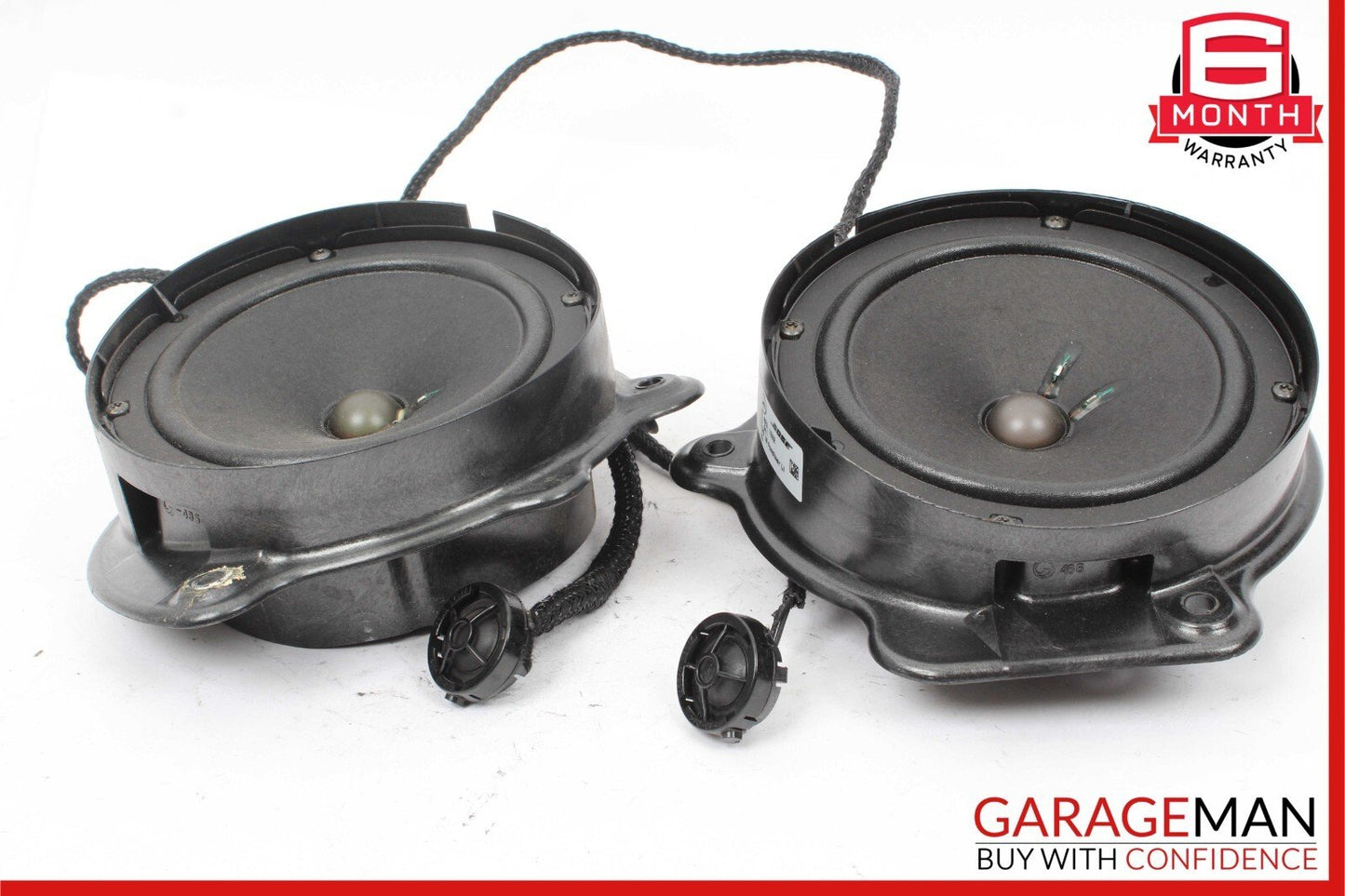 00-06 Mercedes W220 S55 AMG Rear Left & Right Door Audio Sound Speaker Set OEM