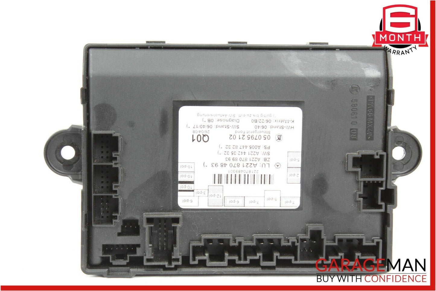 07-13 Mercedes W221 S550 S63 AMG Rear Right / Left Side Door Control Module