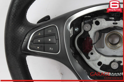 15-20 Mercedes W117 CLA250 GLA250 Driver Steering Wheel w/ Paddle Shifters OEM